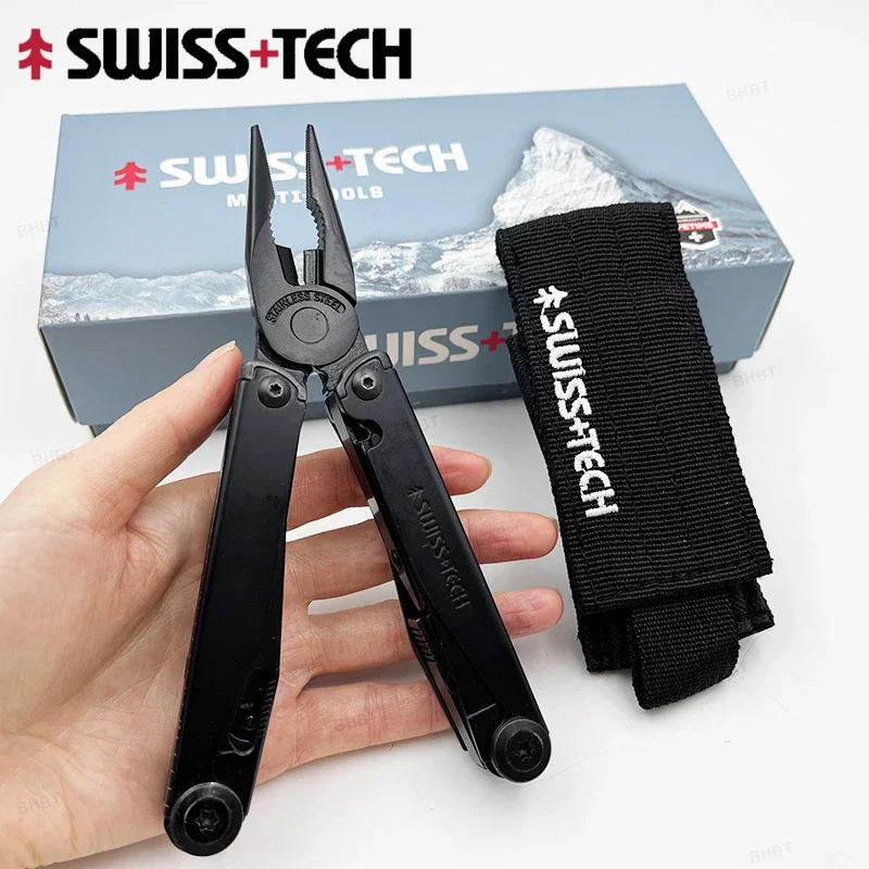 Švajčiarska technika 18 v 1 Multi-nástroj Outdoorové skladacie kliešte Multifunkčné kombinované nožnice EDC Zariadenie EDC