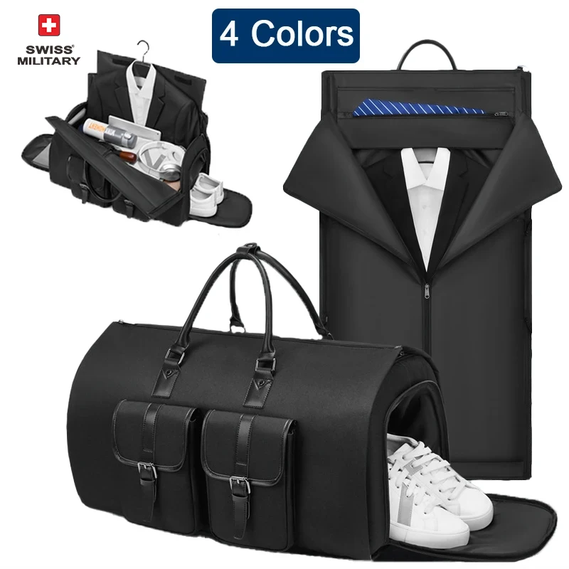 Švajčiarske nové obchodné odevné tašky Vodotesné multifunkčné príležitostné kabelky Crossbody Gym Cestov