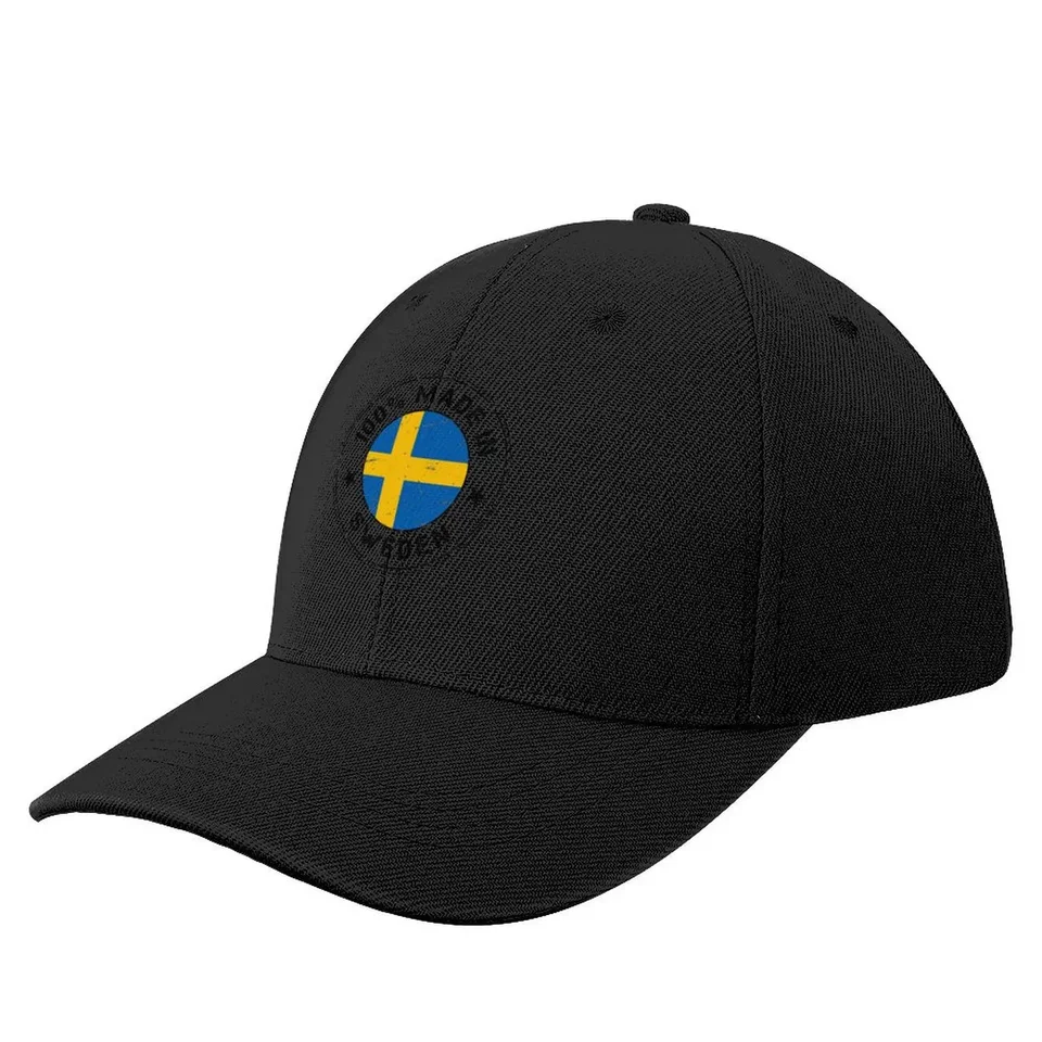 Švédska švédska vlajka Flag Stamp baseball Cap Trucker Hat Icon Icon Anime Hat Dámska plážová priezor pánsky