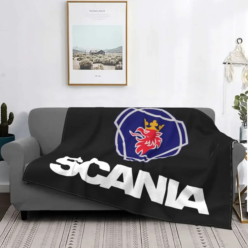 Švédsko Saabs scanias prikrývky fleece zimné prenosné ľahké tenké prikrývky na posteľnú bielizeň