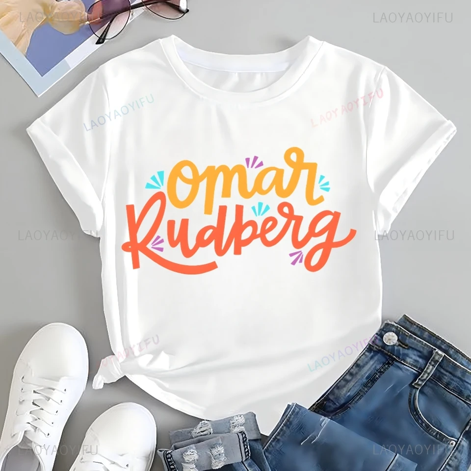 Švédsky spevák Omar Rudberg tlačené tričko Top Omar Rudberg Trend Harajuku s krátkym rukávom Unisex Grafické nadmerné tričko