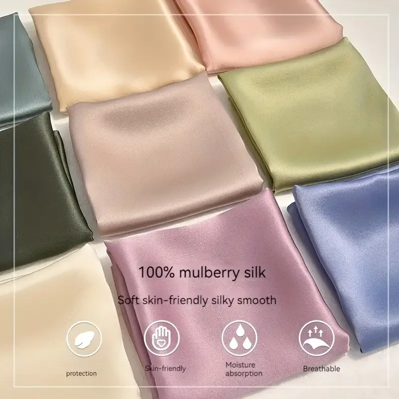 Šál 100% hodvábna šatka šálky šatky obal Kerchief Mulberry Spring Fashion Luxury Vysoko kvalitné čelenky hidžáb šály