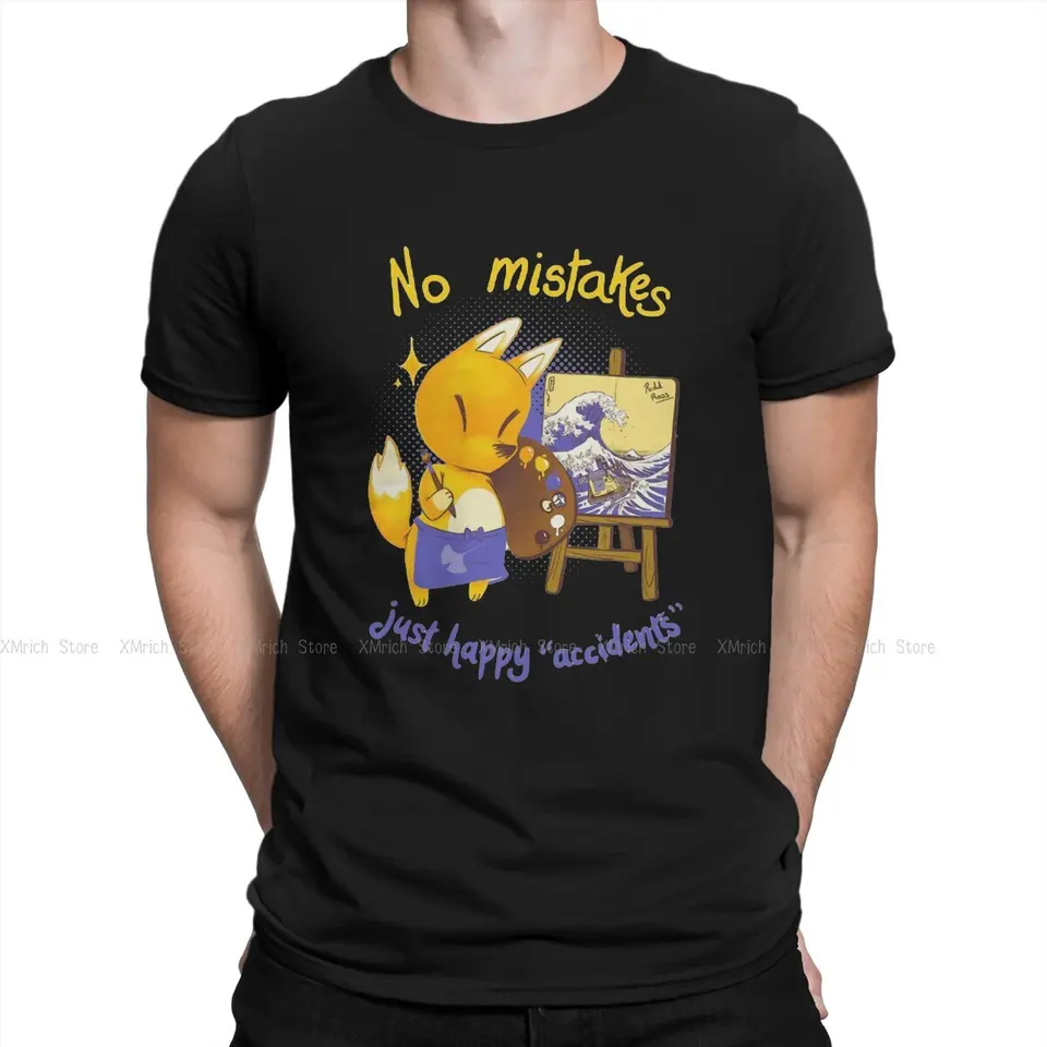 Šťastné nehody Man's Tshirt Animal Crossing New Horizons Crewneck s krátkym rukávom Tkanina tričko Humor vysokokvalitné narodeninové darčeky