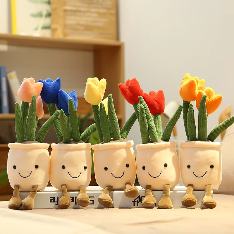 Šťavnaté črepníkové bábiky Plush Plush Toy Simulation kvetina kvetinová bábika knižnica Sofa Car Car Domáce dekorácie darček k narodeninám Darček pre deti
