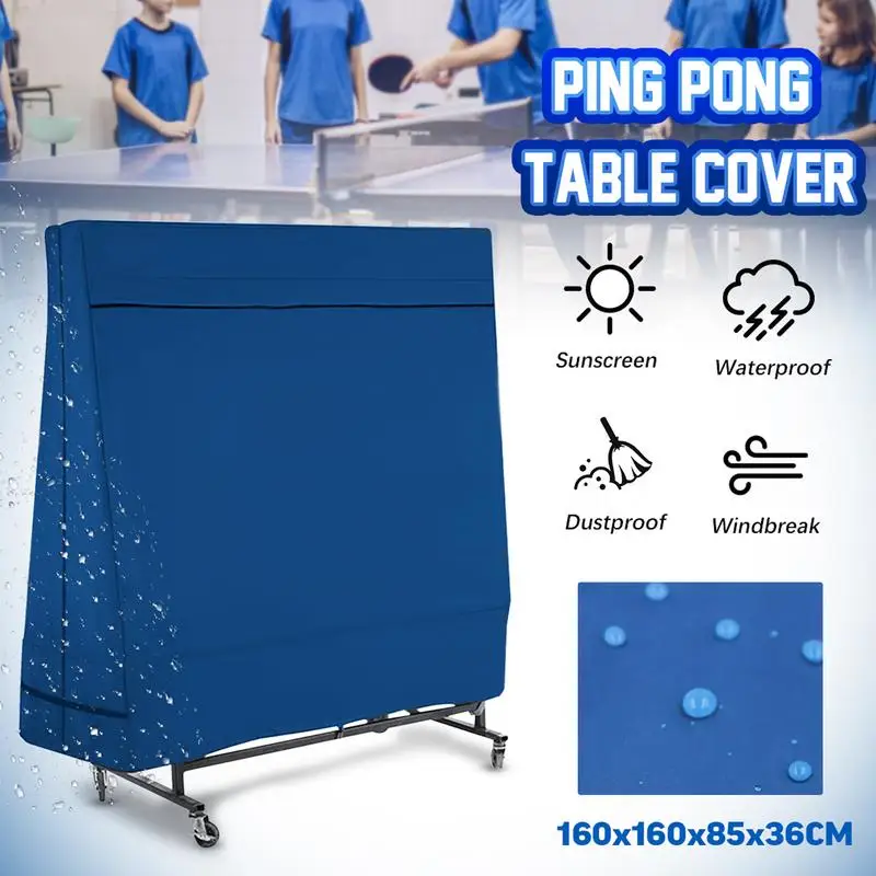 Ťažkopádne vodotesný prach odolný v stolnom stole Oxford Cloth Indoor/Outdoor Ping Pong Skladba pokrýva príslušenstvo príslušenstvo