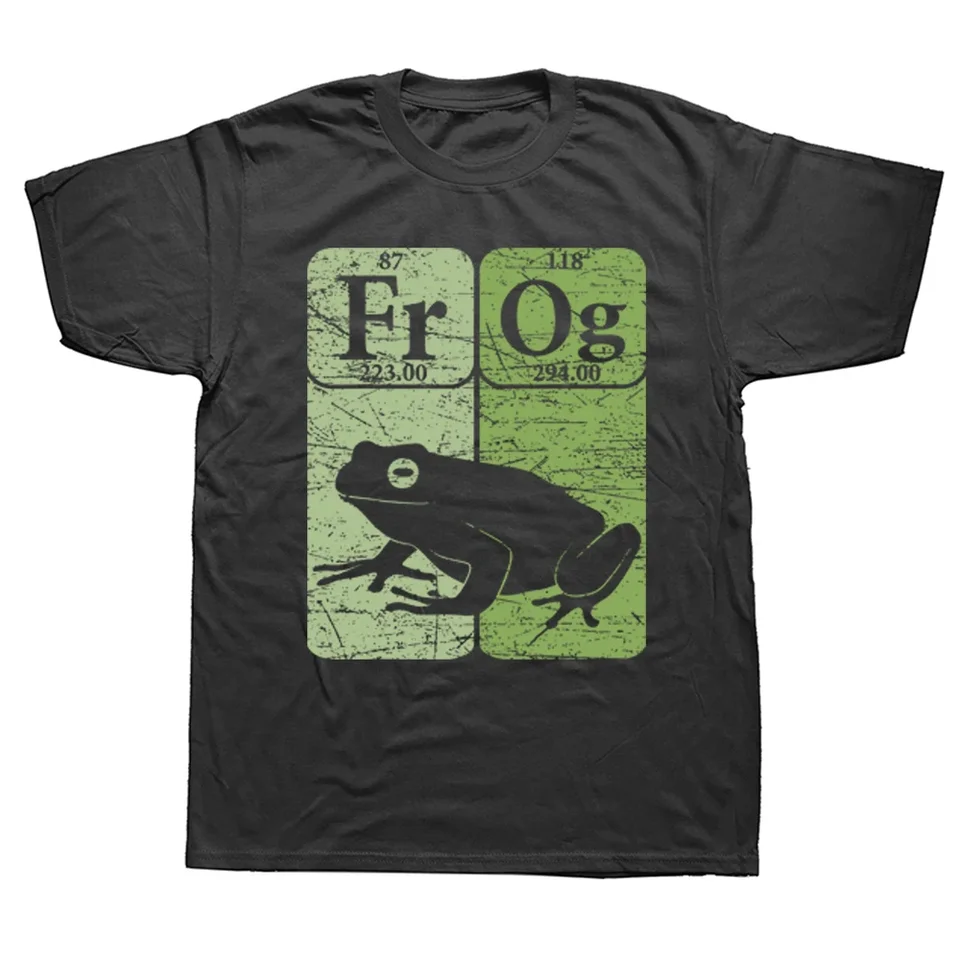 Žaba pravidelne stolové tričká Men Letný krátky rukáv voľný anime tričko Harajuku o krk streetwear frog milovník retro tričko