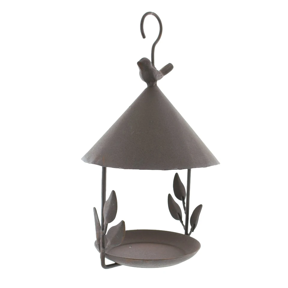 Železo Antique Bird House Bird Feeder Craft Ornament Iron Pendant Garden Decorácie -1 kus