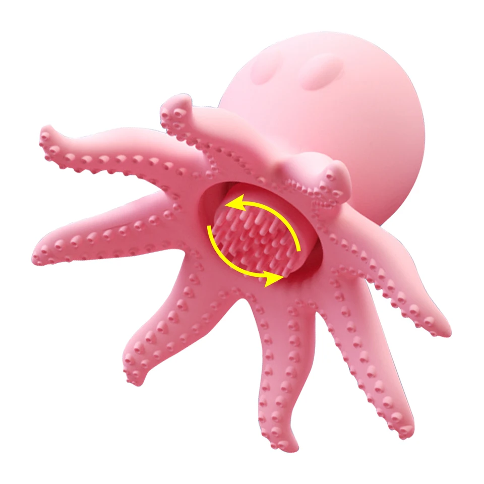 Žena masturbácia bradavky Massager klity vibrátor 10 rýchlostných sexuálnych hračiek pre ženy nabíjanie USB nabíjanie rotujúcich bradaviek Vibrátor