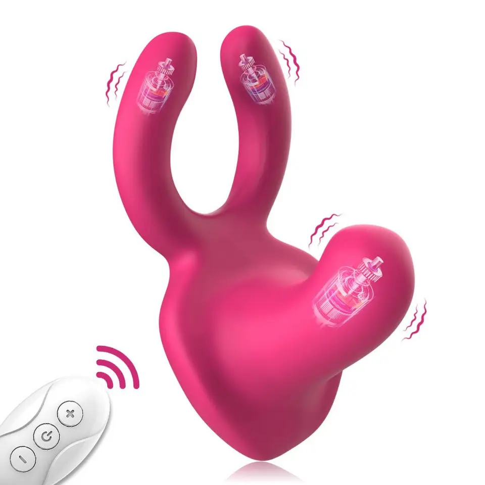 Žena nositeľná vaginálna masáž Vibrátor Vibrátor Clitoral G-Spot Stimulation Masager tri motorové vibrácie Sex Shop pre ženy