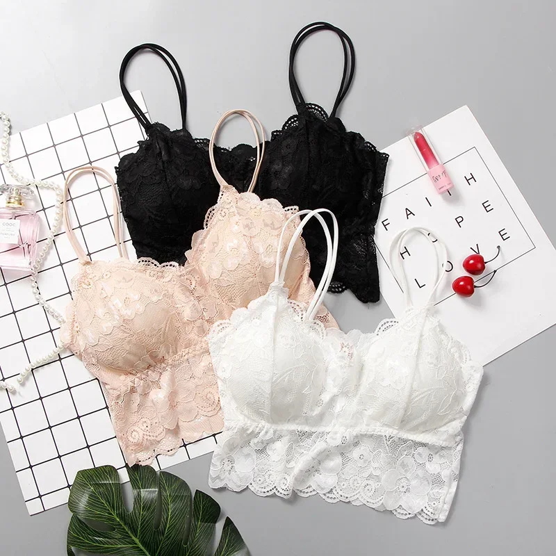 Žena podprsenka čipka zabalená hrudná tričko Underwear Bras módne ženy Bralette podprsenka ženské topánky Dámske intimáty