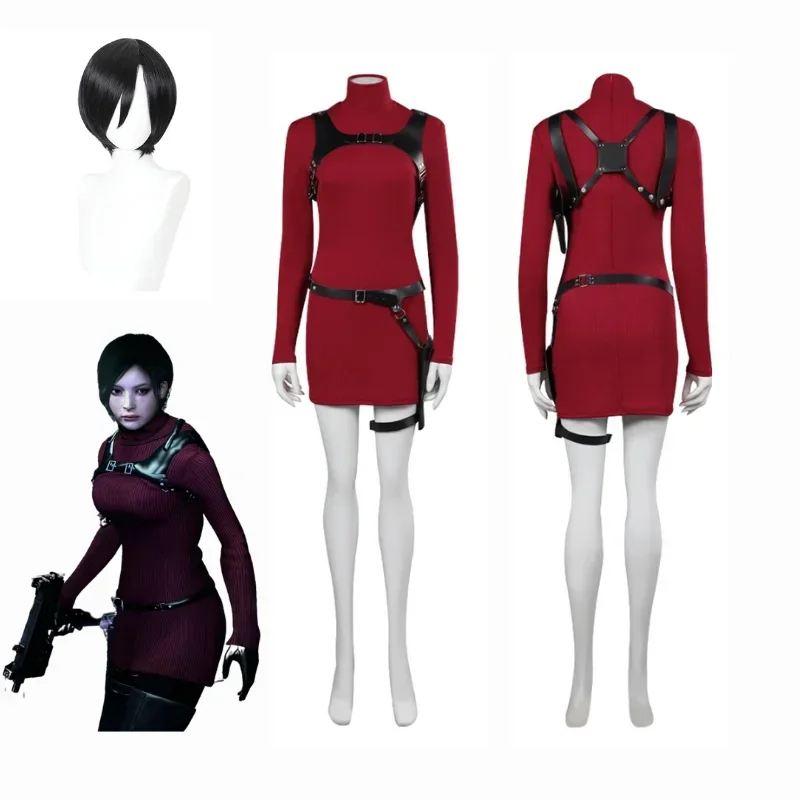 Žena rezidentka 4 Ada Wong Cosplay kostým zlá šaty oblečenie Fantasia Halloween Carnival Masguise Suit pre dospelé ženy dievčatá M1