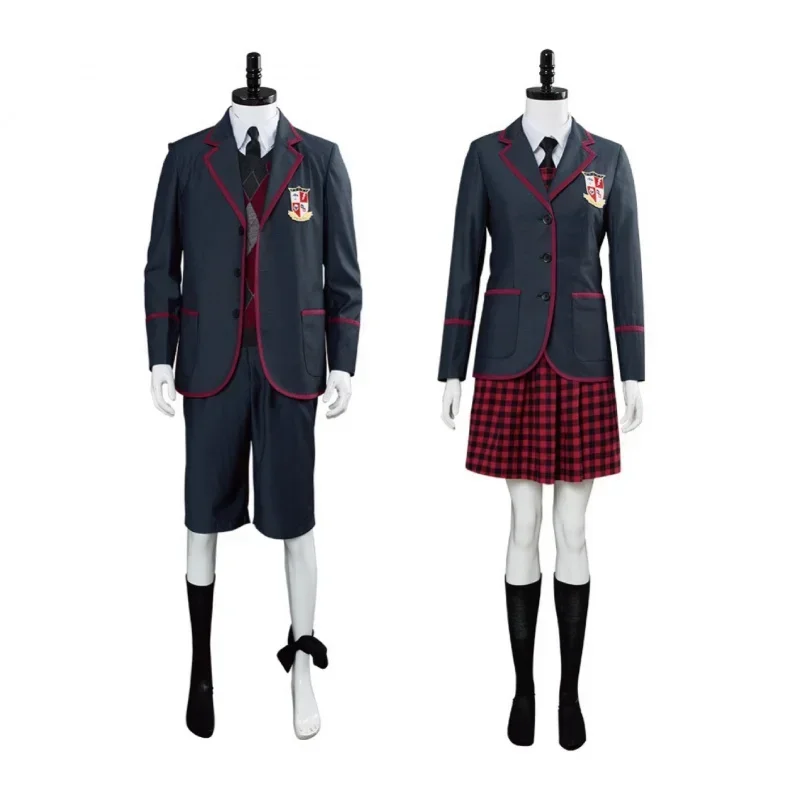 Žena The Umbrella Academy číslo päť anime cosplay kostýmov mužov Halloween šaty College odev cosplay uniforma plné súpravy