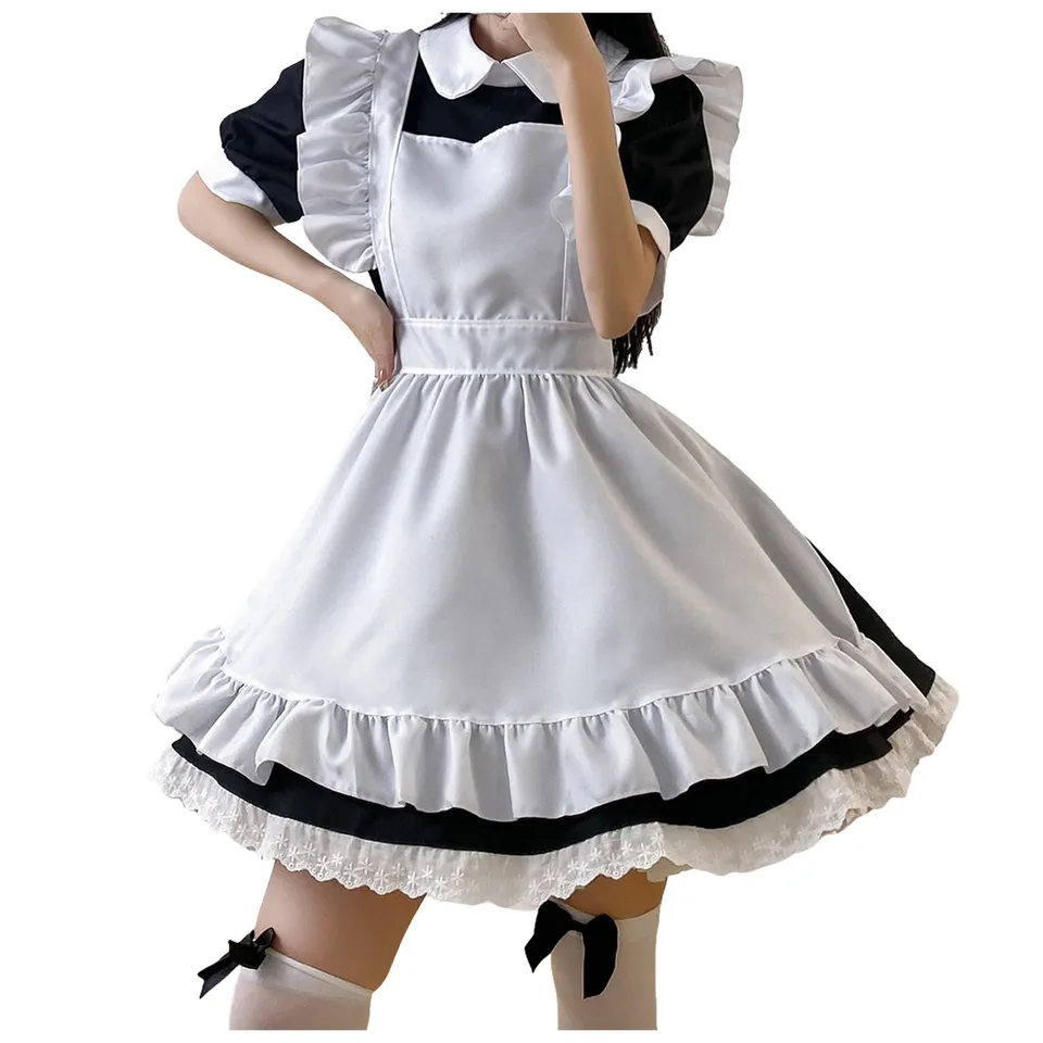 Ženská japonská anime Anime 6 -dielna rola set francúzska zástera čašníčka set lolita set Medoval kostýmy papierové bábiky módne oblečenie