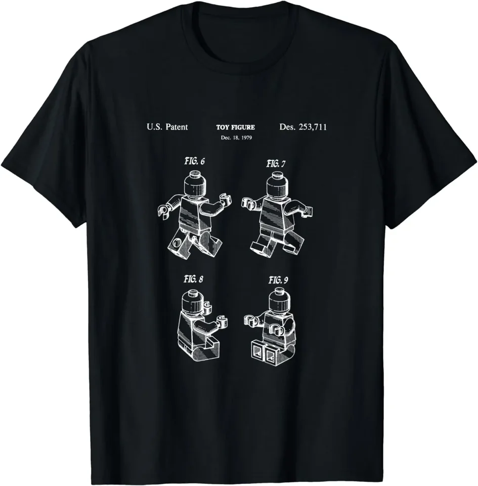 Ženské mužské oblečenie Tops Tees Ropa Mujer Toy Figurín Patent Master Builder Builder Build Brick Tričko Grafické tričká Harajuku