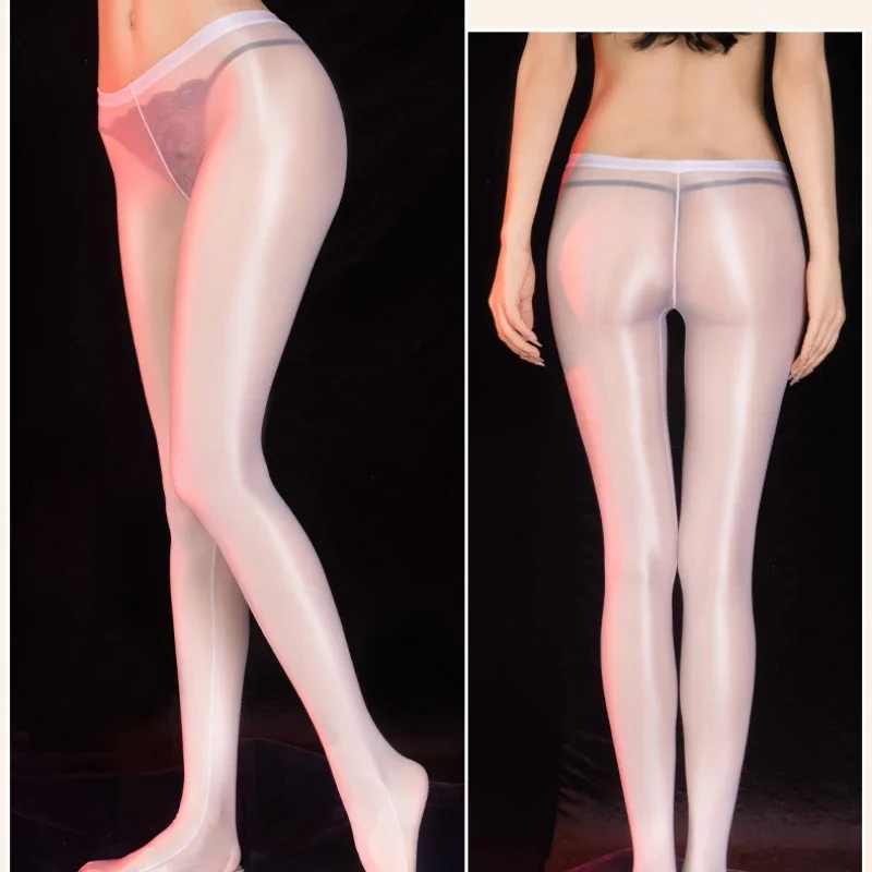 Ženské pančuchy Olejové lesklé pančuchy Vysoko elastické ultra tenké sexy dlhé pančuchy pančuchá
