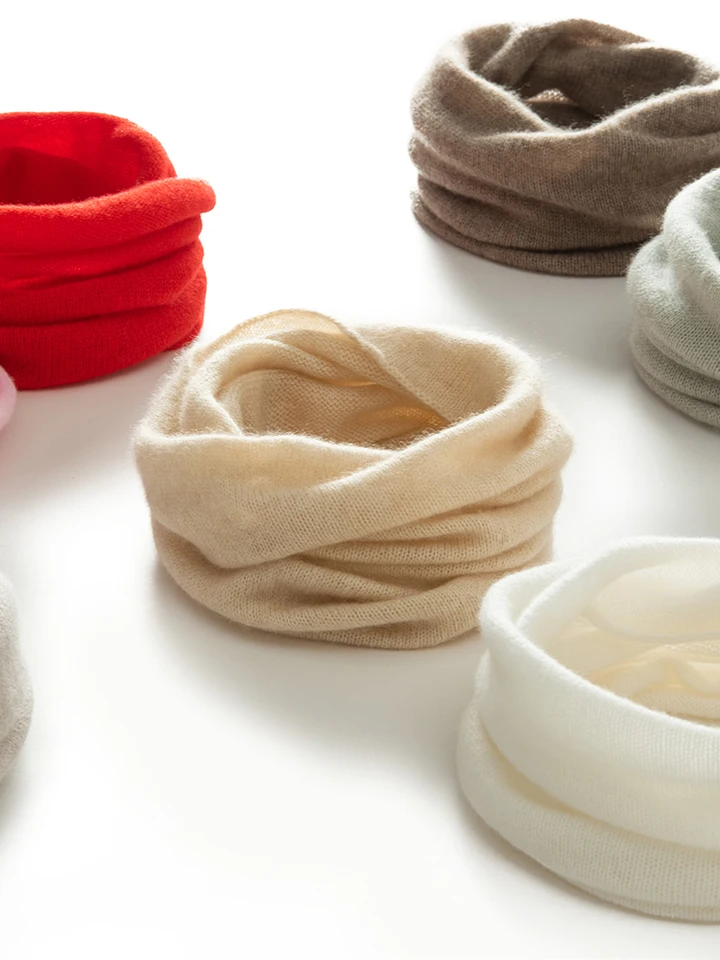 Ženy 100% Cashmere spodná cena trubice šál ľahký krk kruhový prsteň teplejšie kryty golierovej slučky Žena mäkké pletenie Dopočet dievčat