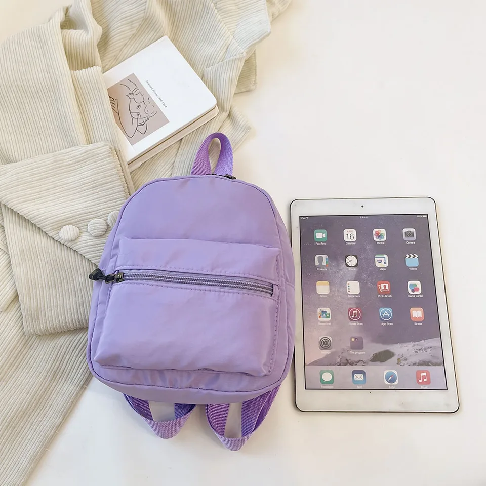 Ženy batoh Preppy Style Solid Color Rucksnack dámske dámske príležitostné kapacity kabelky Ženy cestujúce kabelkou