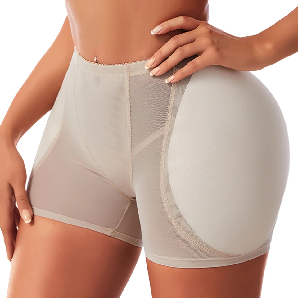 Ženy bedrové teleso tela shaper butt nohavičky Polovičné brušné ovládacie nohavičky Push Up podložky Shapewear spodná bielizeň