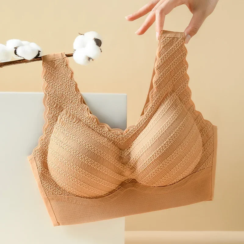Ženy bezšvové podprsenky, ktoré nie sú drsné športové nádrže Brassiere Push Up Dámske spodné prádlo Žena Soft Soft Intimates