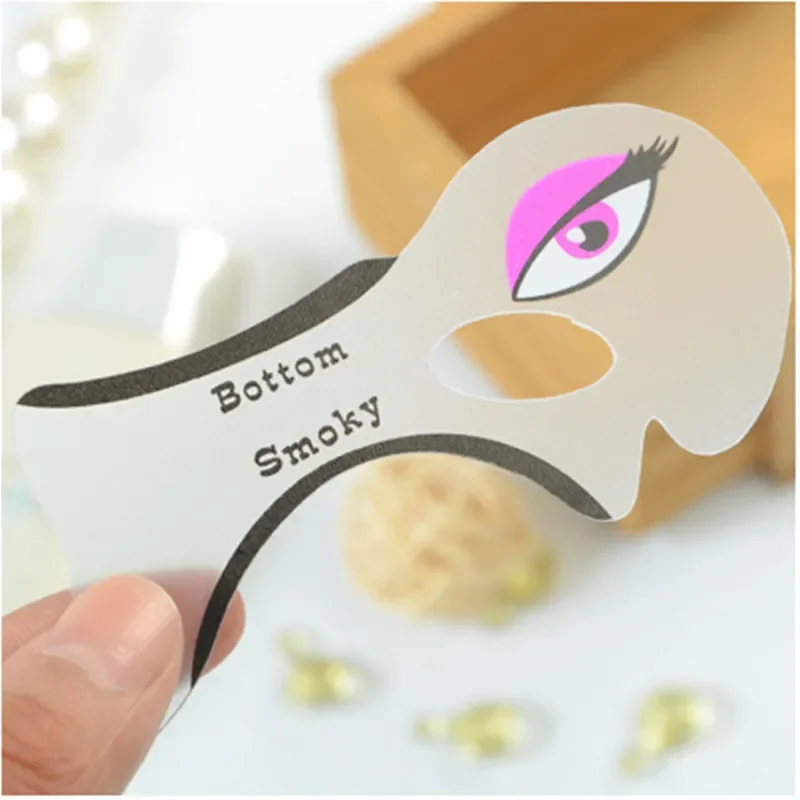 Ženy Cat Line Pro Eye Makeup Tool Tool Eyeliner Stencils Šablóna šablóna shaper režim krásy obočie plesnia šablóna 1 taška 2ks
