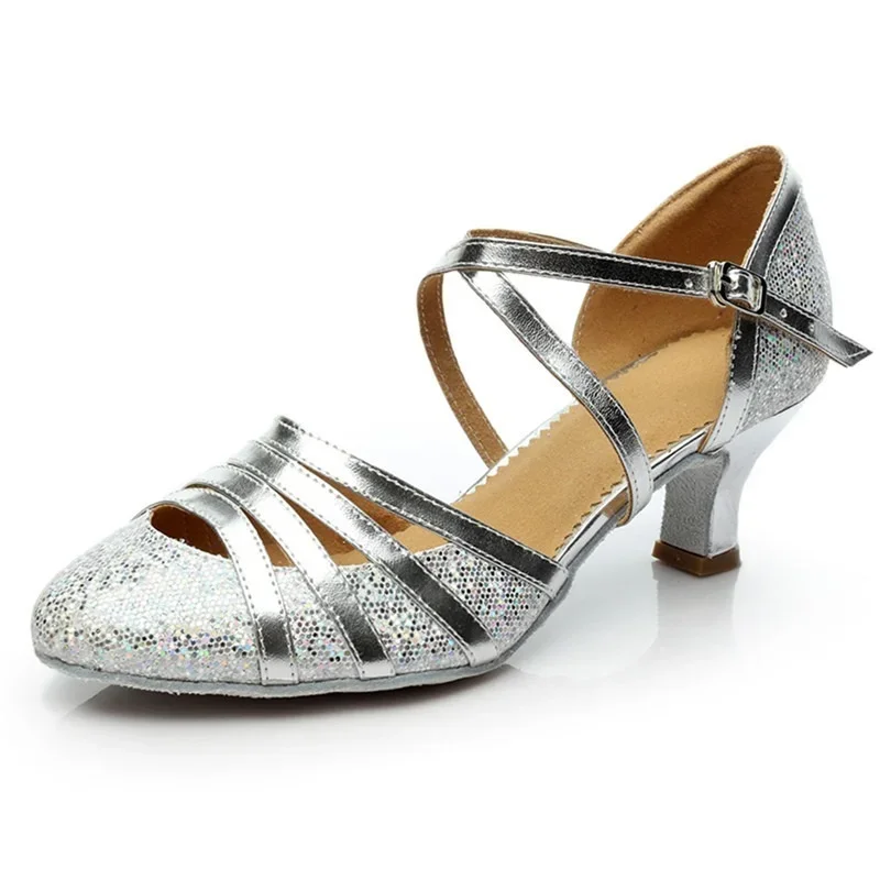 Ženy Dance topánky pre dievčatá Dámy uzavreté dámske topánky Rumba Ballroom Moderné tango Dancing Practice Performance Performance topánky 5/7 cm päta