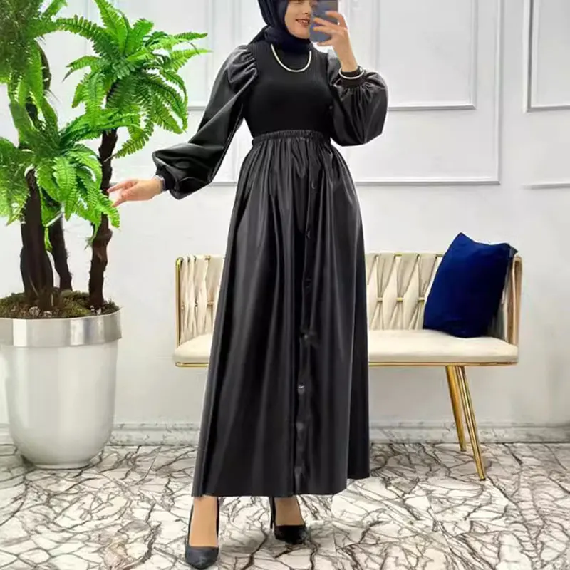 Ženy Elegantné čierne šaty islamské moslimské večierky večerné dizajnérske šaty etnické abaya dlhé vestido de festa luxo marocký kaftan