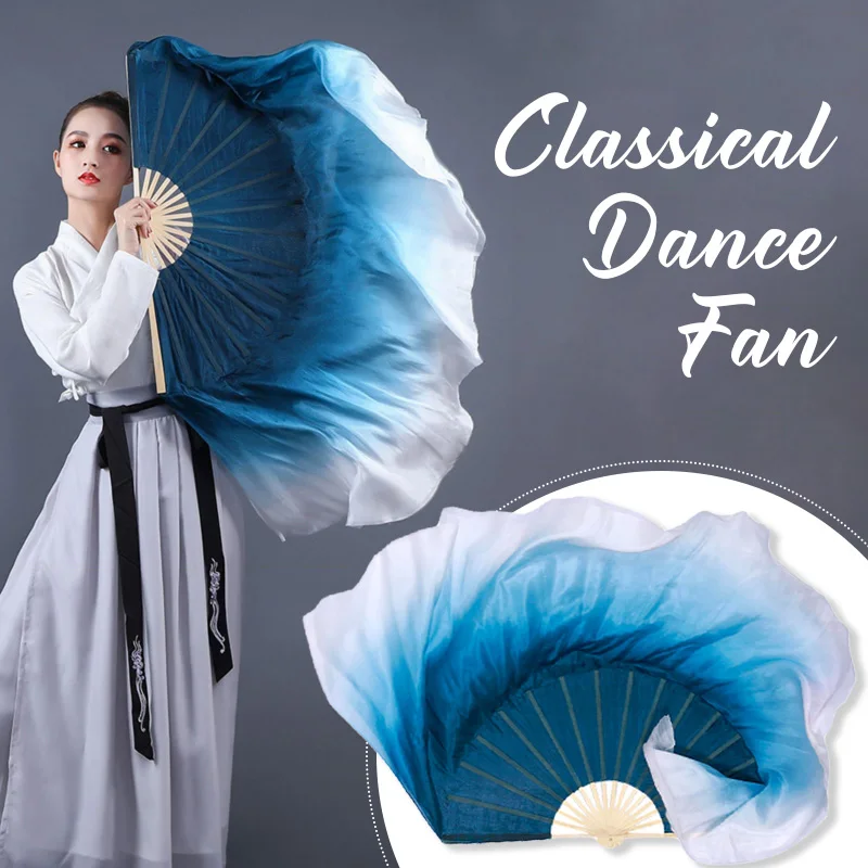 Ženy Folk Dance Fan Fan Half Circle Gradient Simulácia simulácia hodvábny závoj fanúšik gradient Color Classical Dance Folk Yangko Performance Performance rekvity