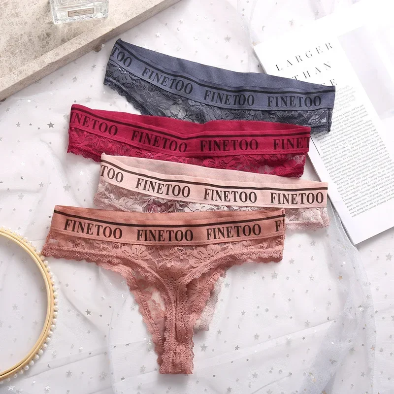 Ženy G-String nohavičky čipky tangé sexy s nízkym pásom spodná bielizeň