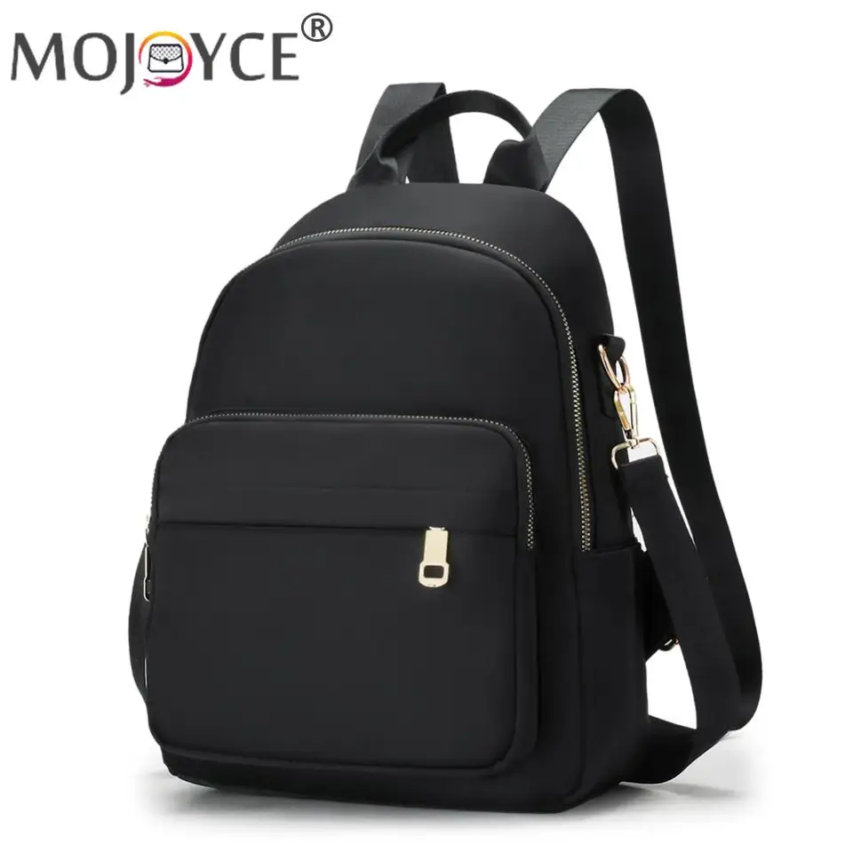 Ženy klasické nylonové čisto farebné batoh Lady veľká kapacita tote ramenná taška pre ženy módna dekorácia
