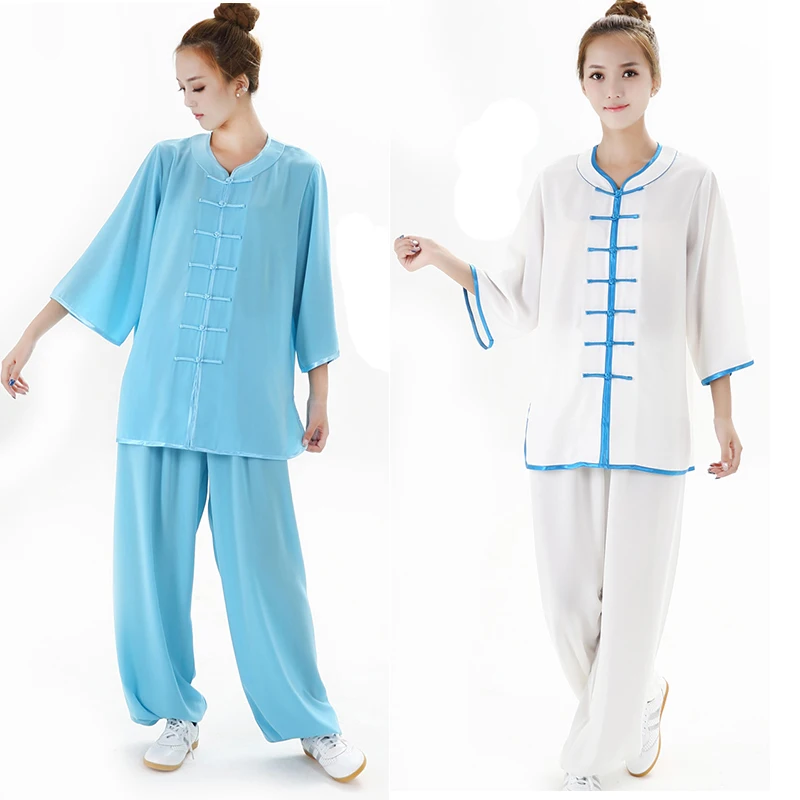 Ženy Linen tradičné čínske oblečenie Wushu taichi kungfu kung fu uniformný oblek uniformy tai chi cvičebné oblečenie kostým