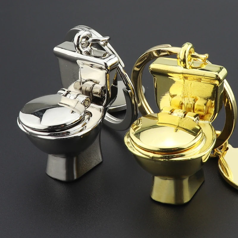 Ženy MNE 3D roztomilé kľúče reťazec mini toaletný kľúče reťazec klasický kľúčový kľúče kúpeľňa kreatívna Llaveros darčeková drobnosť