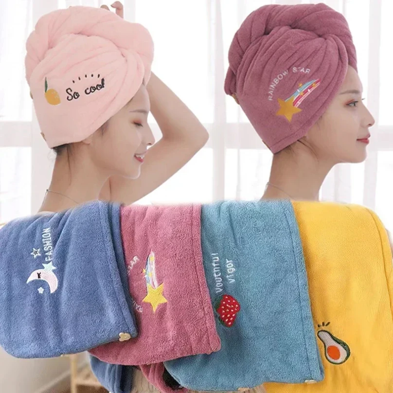 Ženy mäkké mikrovlákna uteráky sprchové čiapky uteráky klobúky pre ženy suché vlasové čiapky rýchle sušenie mäkké pre dámu turban hlava uterák