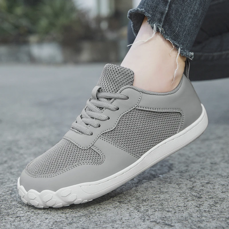 Ženy naboso topánky Pohodlné sieťové tenisky pre ženskú mäkkú sviňu a protišmyko vonkajšie chôdze Flats veľkosti topánky 36-42