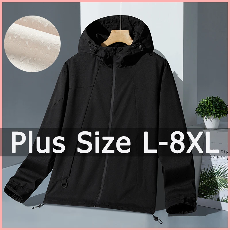 Ženy plus veľkosť kabátu 5xl 6xl 7xl 8xl nepremokavá bunda vonkajší veterný breaker plus veľkosť žien odev Jaqueta Mujer куртка женская