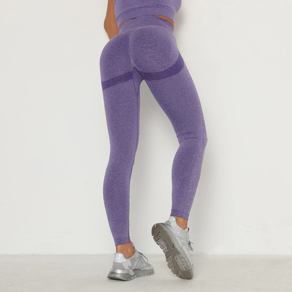 Ženy plynulé brušné kontroly módne nohavice Žena legíny pružné kompresné pančuchy s vysokým pásom Push Up Up Gym Fitness Leggins