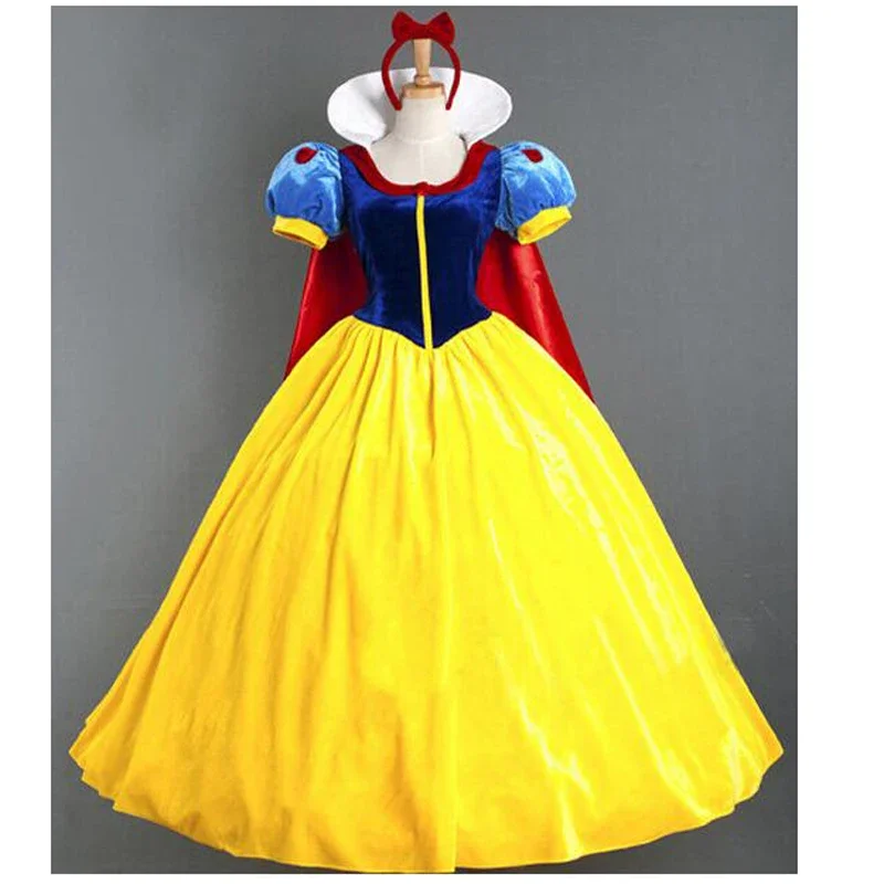 Ženy pre dospelých Halloween karikatúra princezná Snehulienka na predaj na predaj biely sneh princezná s zhonou NL222 A6269