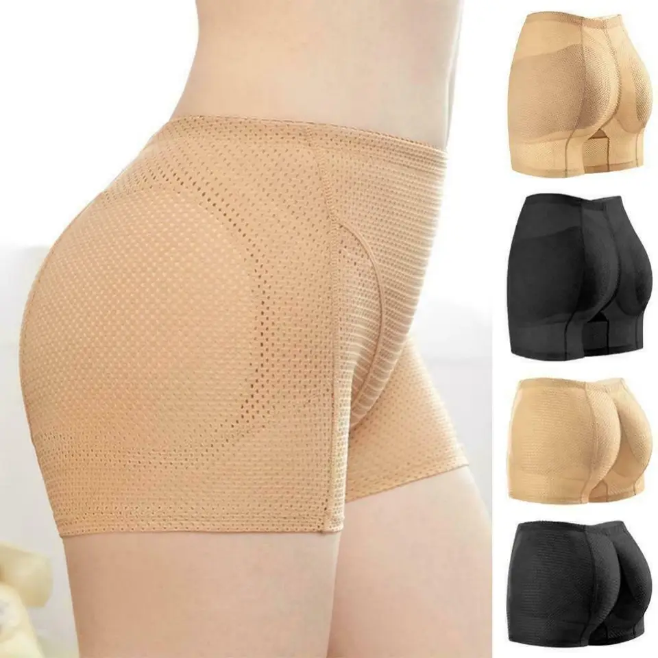 Ženy Push Up Butt Lifter Shaper nohavičky Priedušné bedrové bedrové podložky Shapewear Falošný zadok Brucho ovládanie neviditeľného spodného prádla