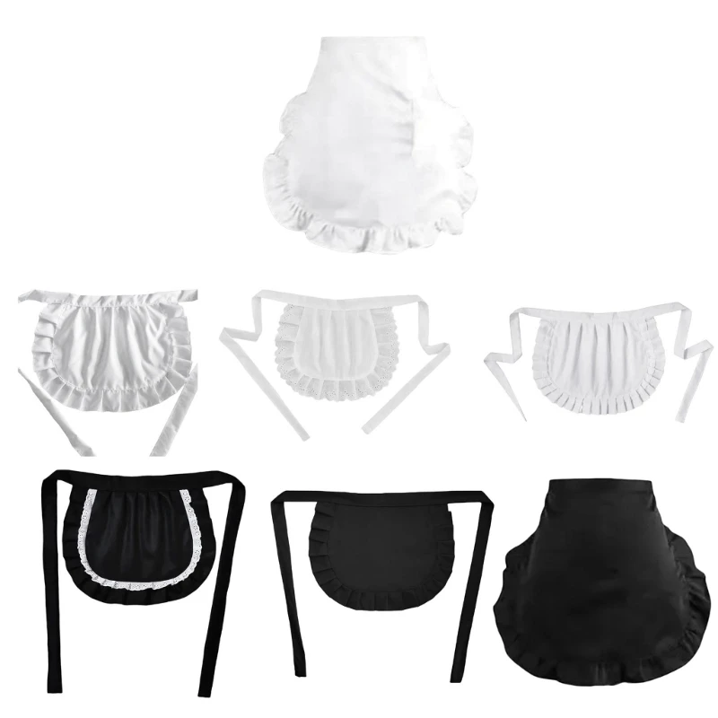 Ženy pásové zástery Maid Cosplay kostým polovica zástery cosplay zástera t8nb