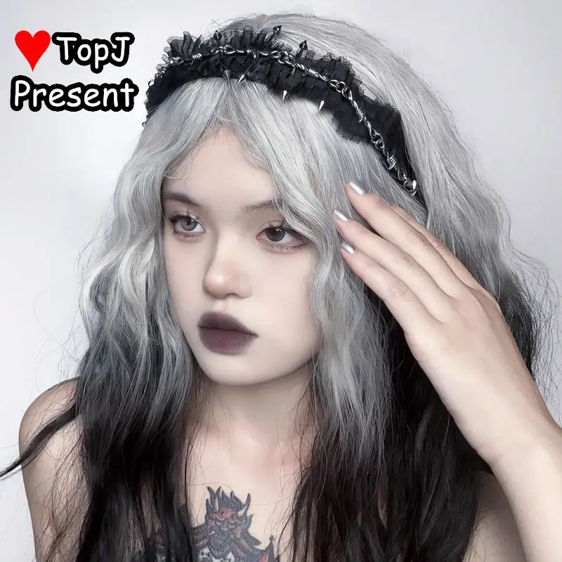 Ženy ručne vyrábané dievča Harajuku gothic lolita cosplay steampunk Lolita Lace Founce Thorn čelenka