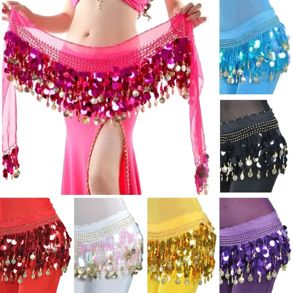 Ženy Sexy strapce brušné tanečný pás Thajsko/India/Arabská tanečnica Dance bedrové šatky Flitre Tassels Dancer Show Show Show