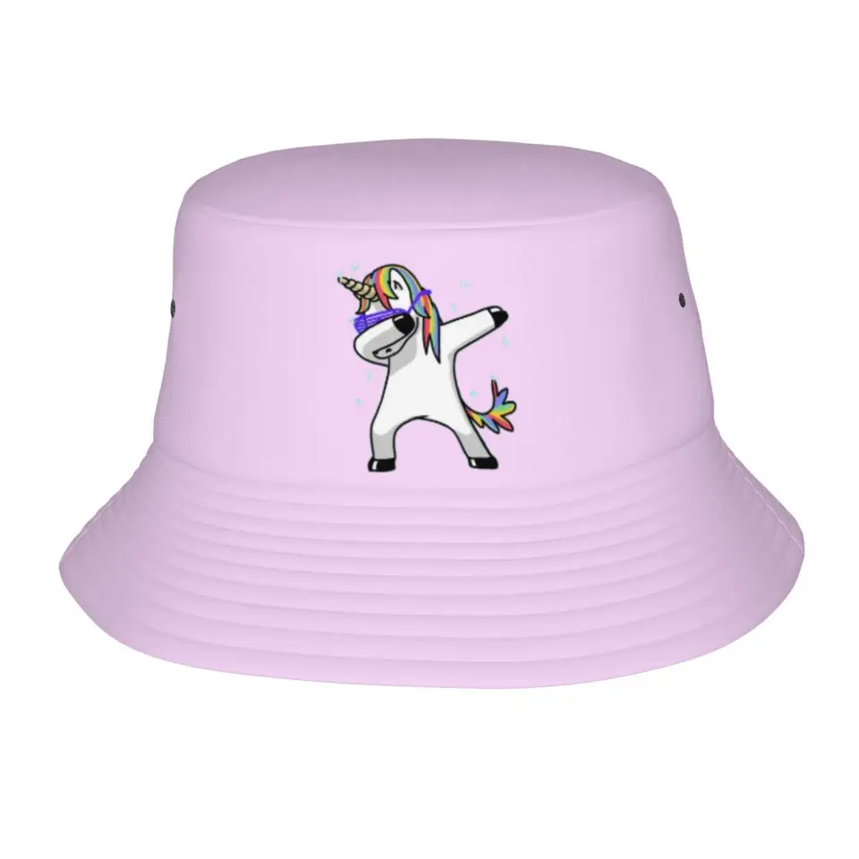 Ženy vedra klobúk kawaii jednorožec