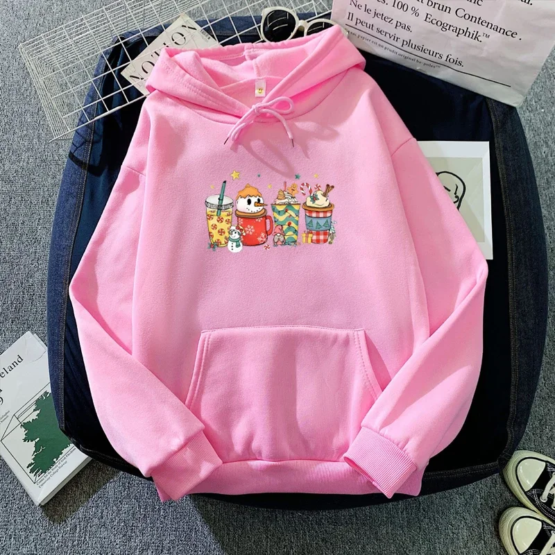 Ženy vianočné kávové mikiny vianočné kávové milenky mikina Magic Kingdom vianočný sveter ľadové vianočné mikina latte