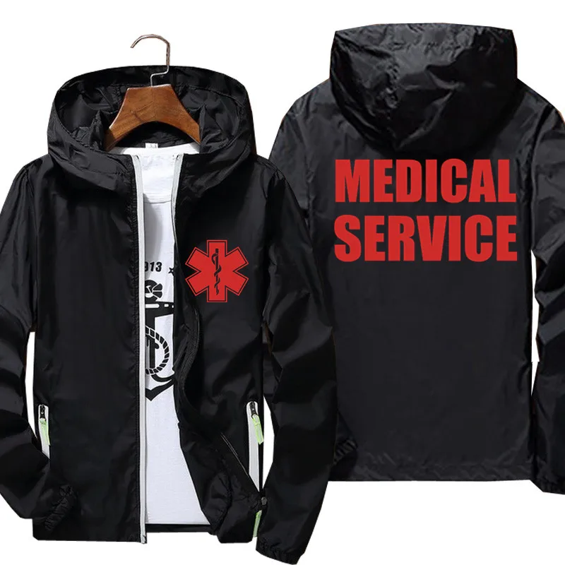 Ženy Windbreaker Thin EMT záchranár pohotovostné lekárske služby s kabátom Pánsky košeľa Pilot cyklistická bunda plus veľkosť 7xl 6xl