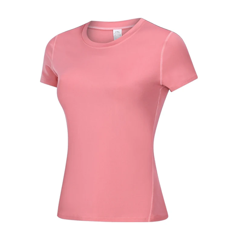 Ženy Yoga Top s krátkym rukávom Športové tričká Fitness Clothes Beží