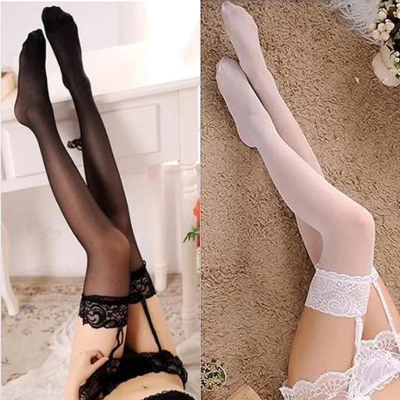 Ženy čipkované podväzkové opasky a pančuchy súprava Jacquard Suspenders Panty Satin Bow Mini sukňa Hosiery Mesh spodná bielizeň pančuchy