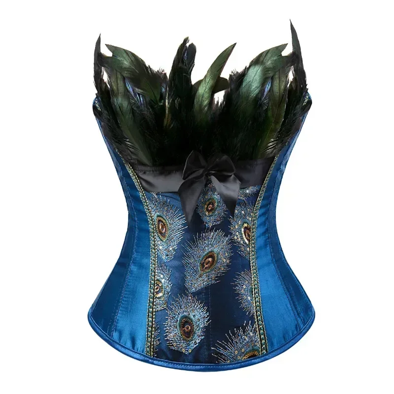 Ženy šnurované sexy páv korzet pre nadriadené bustier spodná bielizeň