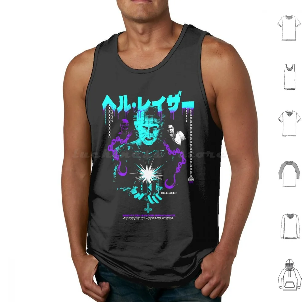 Žiadne slzy, prosím-neon variant tank Tops Tlač bavlnu helraiser špinavá hlava