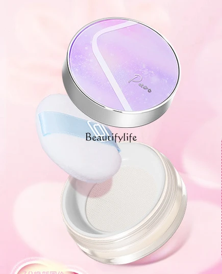 ŽIADNE ZOBRAZIŤ Práškový make-up anti-Sweat Dlhodobý olejový ovládací prášok Vodotesný vodotesný matný náter pre mastnú pokožku