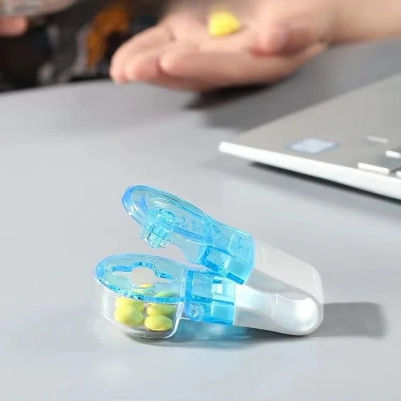 Žiadny kontakt prenosný tableta tabliet tablety pľuzgiere pľuzgiere otvárač pilulky na ukladanie skladu ľahko vyberte z krabice na pilulku s baleniami