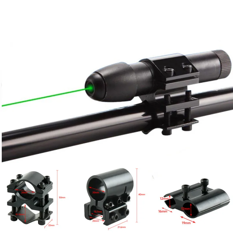 Žiadny laserový laserový zrak červeného laserového kalibrátora Červené svetlo laserové zrak sa hodí pre 11/20 mm s držiakom